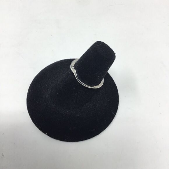 Silver Plated Curved Band Ring (H15) - Picture 3 of 5